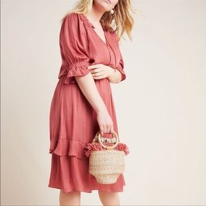 ANTHROPOLOGIE DOLAN Rosa Ruffled Dress Size 1X